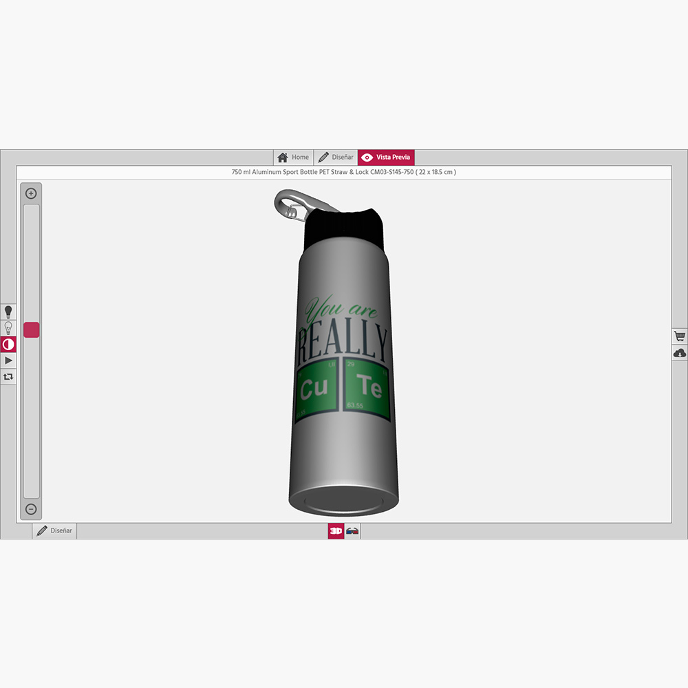 botella personalizada 3d